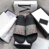 Designer-Slide-Sandalen, bedruckt, für Männer und Frauen, im gleichen Stil, flach, Strand, einfarbig, 02