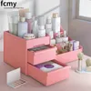 Makeup Drawer Organizer Large Capacity Cosmetic Storage Box Sticker Stationery Container Desktop Sundries Pen Holder