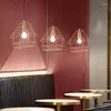 Chandeliers Nordic Led Pendant Lamp Lights 레스토랑 크리에이티브 케이지/하우스 샹들리에 로프트 매달려 미니멀리스트 조명 조명 비품