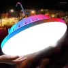 Lâmpadas de lâmpadas LEDs portáteis Controle remoto inteligente Luzes de suspensão ao ar livre Campo recarregável Lantern à prova d'água à noite leve