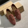 Sommercharmanzugsschuhe Walking -Ladungsschuhschuhe Fabrikschuh Schuhe echte Männer und Frauen lässige Slipon Flats Vrouwen Luxus Desi3054718