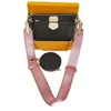 Вечерние сумки 3pcs Set Women классическая роскошная дизайнерская сумочка Pochette Felicie Bag Подличные кожаные сумочки на плеча