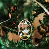 Christmas Decorations Year 2022 1PC 2D Ornament Wooden Hanging Pendants Star Xmas Tree Bell For Home Navidad#50