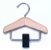 Mini Wood Hair Extensions Hanger Rack Men Tie Clip Pet Clothes Dress Trouser Hanger 50pcs/lot SN551