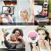 USB Ladung Led Selfie Ring Licht Handy Objektiv LED Selfie Lampe Ring für iPhone für Samsung Xiaomi Telefon Selfie Licht1573176