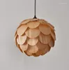 Pendant Lamps Southeast Asian Style Wood Chandelier El Bar Restaurant Bedroom Living Room Lamp Creative Chinese
