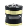 DHL Tobacco Herb Lighting Grinder 4 -delige rookset aluminium legering pollen persvanger metalen grinders