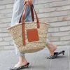 Ontwerpers Strandtassen Klassieke Stijl Mode Handtassen Dames Schoudertas Pure Hand Geweven Tassen Stro Winkelen Vakantie Zomer bagsmall68