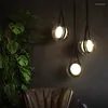 Hanglampen Noordelijke luxe glas licht creatief dineren woonslaapkamer lederen riem jojo hangende lamp bed decor verlichting luminair