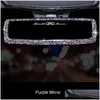 Autres accessoires d'intérieur Strass Voiture Rétroviseur Décor Charme Cristal Bling Diamant Ornement Vue Arrière ER Femmes Drop Livrer DH37J