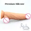 Beauty Items New arrivals huge silicone dildo soft realistic penis vagina g-spot stimulator powerful dick on suction cup sexy toys for woman