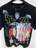 2023 Heren T-shirts Mannen Designer Casual Shirt Man Kleding Korte Mouw Zomer Hawaiian Devil's Paradise Bloedzuigende Zombie Pr218r