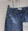 Jeans pour femmes Designer Milan Runway 2023 Nouveau Printemps Été Mode Crayon Pantalon Marque Même Style De Luxe 0n8e