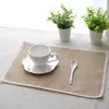 Столовые коврики Janpan Hessian Clate Cup Band Mart Mate Pastoral 10x10см 30x40см.