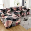 Stol täcker elastiskt soffa omslag för vardagsrum justerbar geometrisk soffas chaise lounge sektionssoffa hörn slipcover