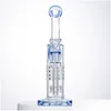 Tuyaux De Fumer 14Mm Femelle Joint Tore Narguilés Verre Épais Avec Cliquet Baril Plate-Forme Pétrolière Pommeau De Douche Inversé Perc Percolateur Dab Rigs B Dhbz7