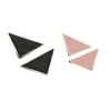 Дизайнерские роскошные серьги-гвоздики треугольной формы, серьги-капельки для женщин и мужчин, модные серьги-гвоздики с буквенным принтом, серьги8903318