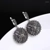 Collier Boucles d'oreilles Parure Sellsets Bijoux Argent Antique Couleur Rétro Noir Strass