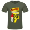 DSQ2 coton sergé T-shirt d'été à manches courtes pour hommes imprimé abstrait décontracté col rond pull