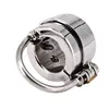 Mens Penis Ball Locking Chastity Device Male Spiked Ball Stretcher Stainless Steel Penis Bondage Metal Cock And Scrotum Rings513