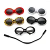 Katzenkostüme, Vintage-Mode, Sonnenbrille, cooler Stil, Brille für kleine Hunde, kreative runde Brille, Haustierzubehör