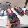 2023 New Arrivals Mens Womens Summer Sandals Beach Slide Casual Slippers Ladies Comfort Shoes Print Leather Flowers Bee 35-41 With Box