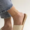 Anklets Beach Resort Fashion prosta i wszechstronna niszowa nisza wielowarstwowa zużycie cienki łańcuch mieszane panie kostki