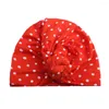 Hats 10PCS Born Winter Warm India Cap For Kid Turban Dots Knot Skullies Beanie Girl Head Wrap Bohemian