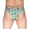 Bulge sapa di rigonfiamento bikini colorate slip sfacciate bianche da uomo maschio maschio maschio