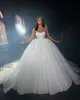 Luksusowa suknia balowa sukienki ślubne Sweetheart Slevele Bez rękawów koronkowe kandydaci 3D-płaski bez pleców warstwowy sąd tiulowy zasiany na zamówienie Plus Side Vestidos de novia