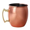 Tasses Moscow Mule Cup Acier inoxydable 304 Point de marteau Corps léger Cuivre Plaqué noir Verre à cocktail