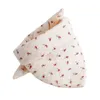 Accessoires pour cheveux Triangle bébé bavoir coton dessin animé fleur salive serviette alimentation tablier fournitures pour bébé enfant en bas âge enfants garçons filles à mâcher