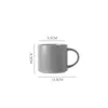 Tazas 450ML Simple Color Caramelo Año Taza Oficina Hogar Jugo Leche Taza de Café