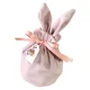 Rabbit Ears Candy Bags Party Flannelette Easter Bunny Chocolate Gift Jewelry Packing Påsar Bröllop Mystery Box Alla hjärtans dag Partihandel