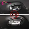 Color My Life 4Pcs/Set Stainless Steel Inner Door Bowl Protection Sequins Cover for Jeep Renegade 2015 - 2022 Accessories