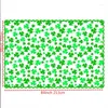 Table Cloth Green Leaves Doily Heart Shaped Flag Runners Tablecloth For St Patricks Day Decoration Runner Classic