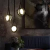 Hanglampen Noordelijke luxe glas licht creatief dineren woonslaapkamer lederen riem jojo hangende lamp bed decor verlichting luminair