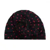 Hats 10PCS Born Winter Warm India Cap For Kid Turban Dots Knot Skullies Beanie Girl Head Wrap Bohemian