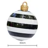 Parti dekorasyonu 60cm açık Noel şişme balon pvc Noel ağacı dev atmosfer oyuncak top zanaat süs hediyesi