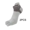 Chaussettes pour hommes 1 paire été universel cinq doigts coton décontracté respirant maille bouche et pied Protection conception