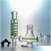 Tubi di fumo Narghilè da 11 pollici Inline Perc Oil Rig Fashion Water Glass Bong Diffuso Downstem Dab Rigs 18Mm Joint Condenser Coil Ill Dhhf9