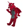 2022 dinosaure rouge personnalisé mascotte événement créatif Costumes Performance Costume couvre-chef marche marionnette Animal Costume