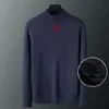 Suéteres masculinos gola alta gola alta meia lã suéteres tops malhas camisas masculinos jumpers mangas compridas design de suéter