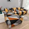 Stol täcker elastiskt soffa omslag för vardagsrum justerbar geometrisk soffas chaise lounge sektionssoffa hörn slipcover