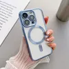 Применимо к iPhone13 13 Pro Phone Case для Apple 14pro Max Elecloplating Magnetic Absorption Прозрачные чехлы для телефона