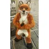 2022 Fuchs-Maskottchen-Kostüm, langes Fell, Husky-Hund, Fursuit, Halloween-Anzug