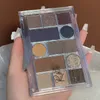 12 farben Lidschatten-palette Glitter Schimmer Matte Augen Make-Up Einfach Zu Färben Wasserdicht Langlebig Comestic Shiny Schönheit TSLM2