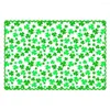 Table Cloth Green Leaves Doily Heart Shaped Flag Runners Tablecloth For St Patricks Day Decoration Runner Classic