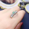 Cluster Rings 925 Sterling Silver Opal Natural Gem Jewelry Ring Women's Luxury Necklace Christmas Gift With