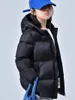 OC 57M790 COUSSIN Зимний пуховик для девочек Куртка средней длины Свободная водонепроницаемая куртка с капюшоном Сохраняет тепло на молнии Мультяшные цветы